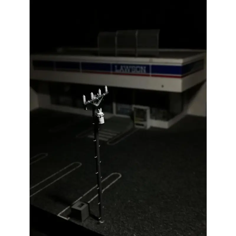 Tiang Listrik tipe 1 1:64 Aksesoris Diorama Diecast  Power Pole  Utility tiang utilitas telepon  Unpainted 4