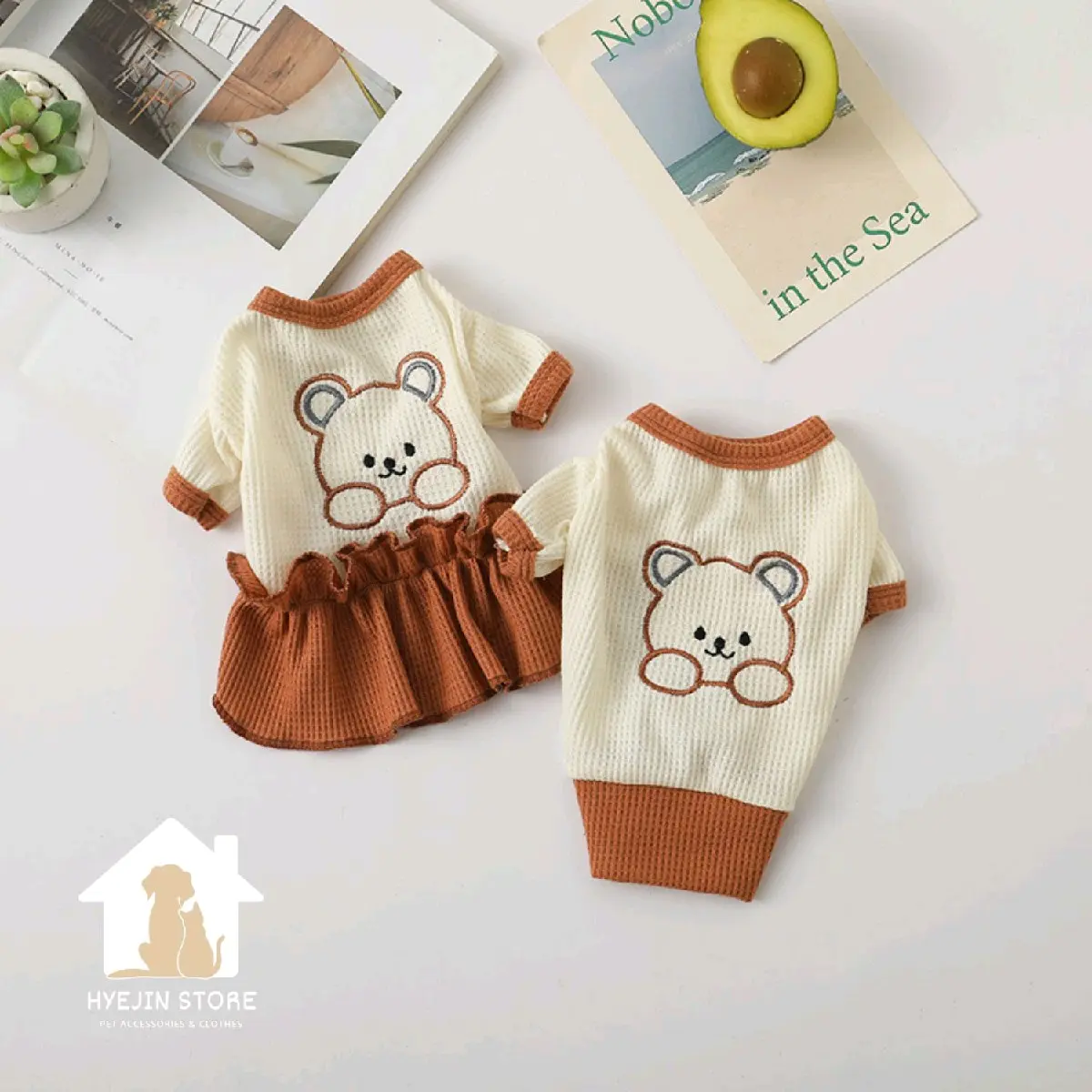 Couple bear | Baju anabul anjing kucing teddy bear