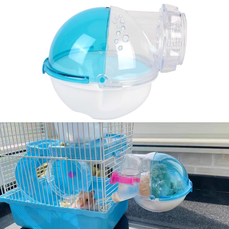 Product Introduction of 1pc Pet Hamster box Bath Sand Room House Bathroom Cage Box For Hamster Mouse Toilet 15