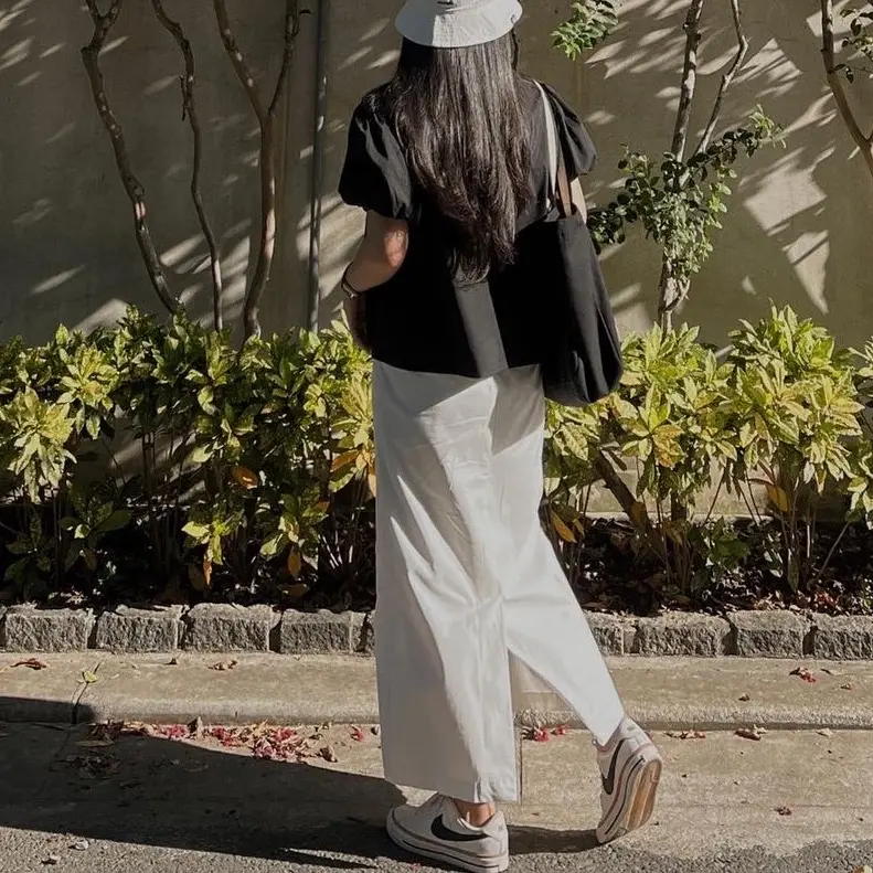 Dob - Chân váy dài kaki hàn Cool skirt