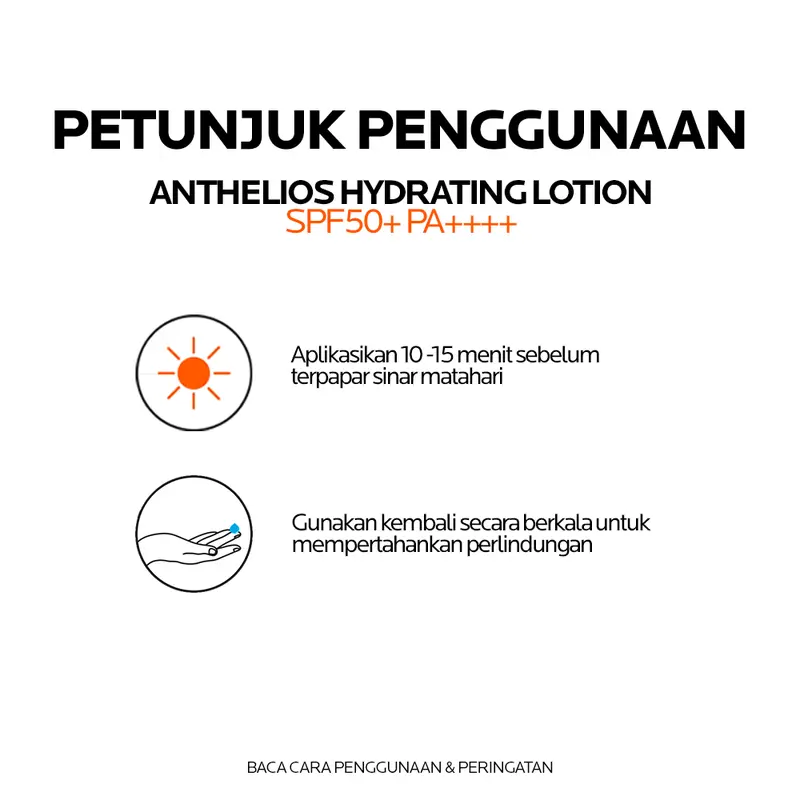 La Roche Posay Anthelios Hydrating Body Sunscreen SPF 50+ PA+++ - Sunblock Badan Aman Untuk Kulit Wajah Sensitif / Kering 6