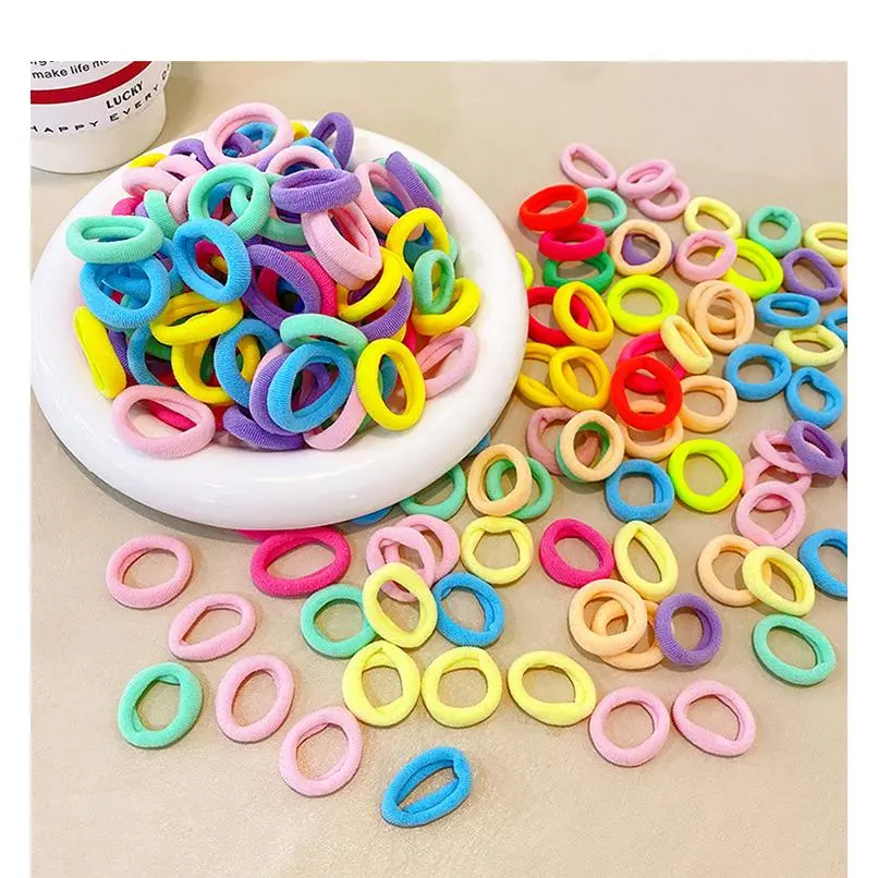Gelang Getah, Warna Gula-gula, Anjal, Tidak Mencederakan Rambut, Ikatan Rambut Baik, Untuk Wanita, Tali Rambut Ikat, Tali Kepala