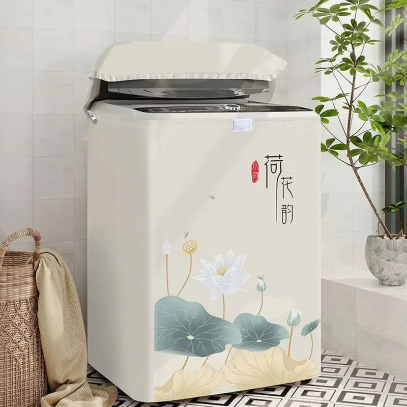 Bọc máy giặt cửa trên vải bạt cao cấp loại dày bền đẹp - Đồng 1
