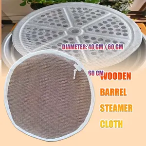 2PCS/Bag Kain Alas Kukus Kain Steamer Steamer mats bulat bisa dicuci dapat digunakan kembali
