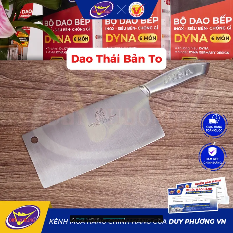 Dao Thái Bản To - Sản phẩm LẺ của Bộ Dao Inox DYNA nhập khẩu độc quyền Duy Phương - Dao Phi Lê Cá, Dao Sashimi 4