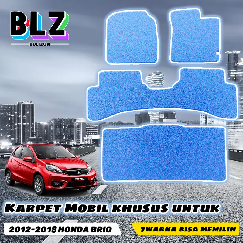 BOLIZUN Karpet Mobil Mie Bihun Custom Honda Brio 2012-2018 (2 baris, 2baris+bagasi) 4