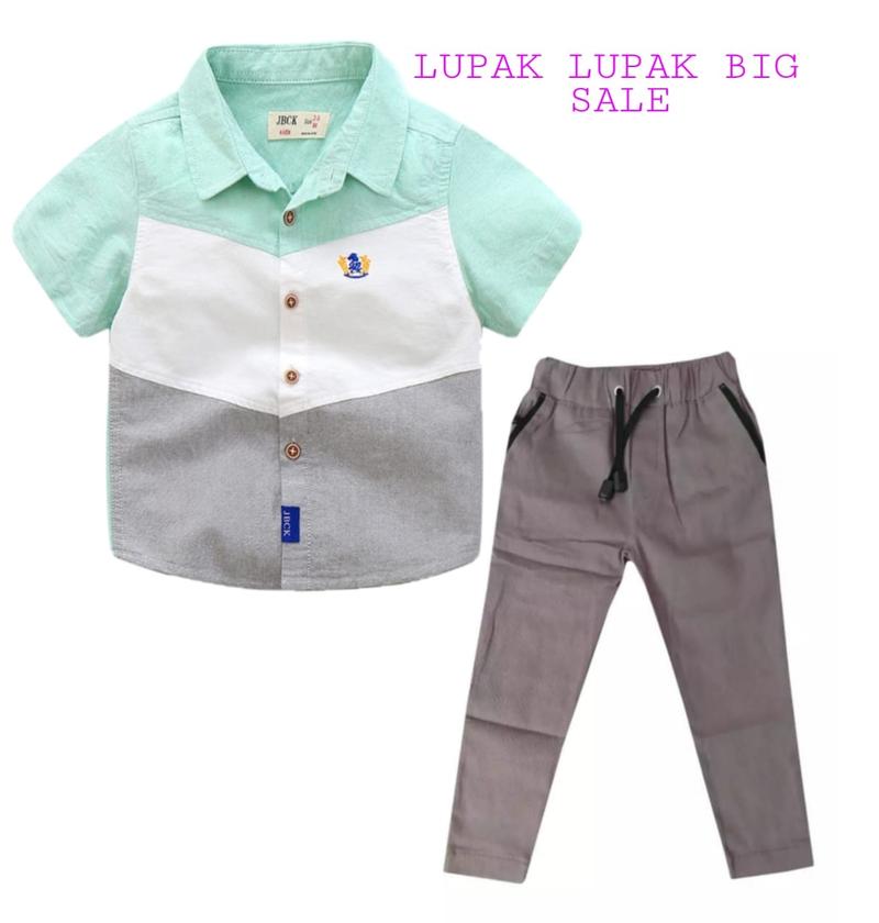 Product Introduction of STELAN ANAK LAKI LAKI IMPORT / STELAN ANAK LAKI KOREAN BAJU KEMEJA ANAK LAKI LAKI KEMEJA ANAK WARNA WARNI Celana Fashion 16