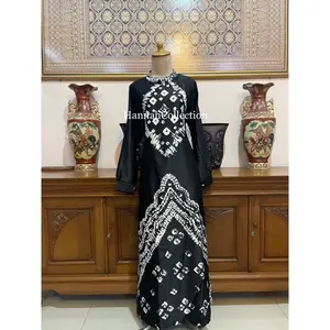 Gamis jumputan velvet silk