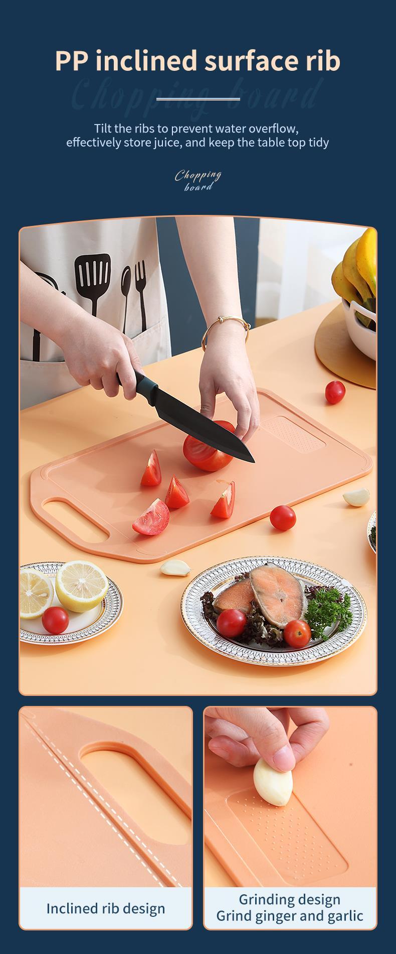 Product Introduction of Talenan 2 sisi two sides cutting board stainless steel + PP A-07763 9