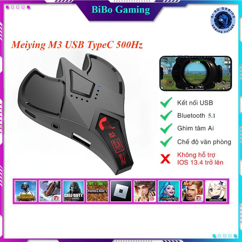  Meiying M3 Bộ Chuyển Đổi PK PCM Bluetooth 5.1 và Có Dây 500hz Ghìm Tâm AI  Hỗ Trợ chơi Pubg Mobile Free Fire Liên Quân Tốc Chiến 