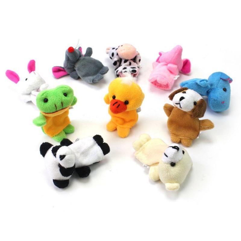 BONEKA JARI HEWAN 10PCS - MAINAN ANAK EDUKASI BELAJAR HEWAN LUCU 1