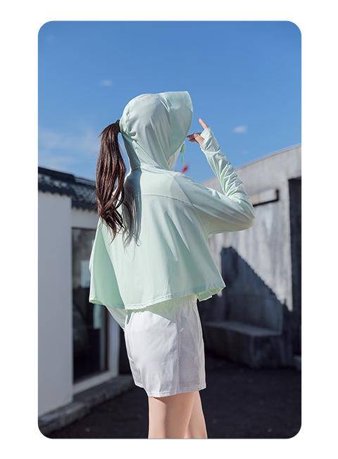Product Introduction of Ice Silk Sun Protection Clothing Women's Loose Breathable Cloak UV-Proof Sun-Proof Thin Coat Sun-Protective Clothing 14