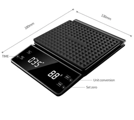 Timer Timbangan Kopi Digital 3KG- 0.1GR ZBC-6002 Timbangan Dapur. 4