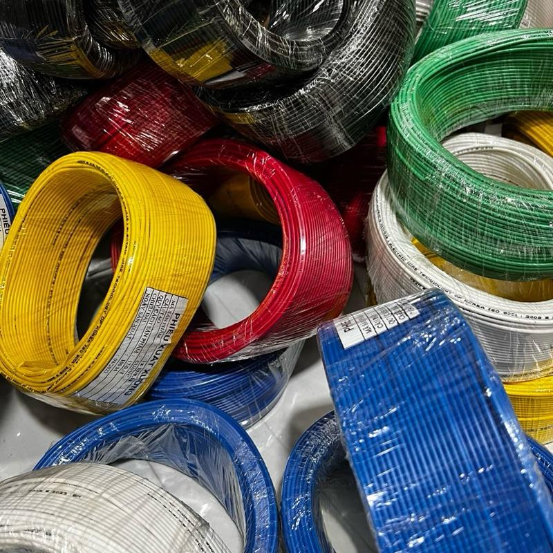 1 cuộn dây điện 100m, dây điện đơn tiết diện 0.3 và 0.7 2