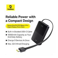 Gambar BASEUS POWERBANK ENERFILL FC51 BIPOW2 PRO DIGITAL DISPLAY WITH BUILT-IN CABLE 10000MAH 22.5W - BLACK dari Carbon Official Store Kota Administrasi Jakarta Pusat 3 Tokopedia