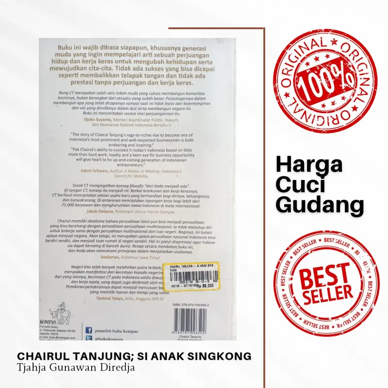 Buku Chairul Tanjung si Anak Singkong Soft Cover - Tjahja Gunawan Diredja 1