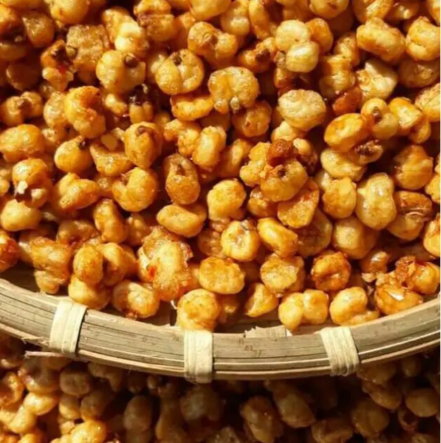 [HŨ 400G] BẮP NẾP SẤY TỎI ỚT LOẠI GIÒN Snack Ăn Vặt 0