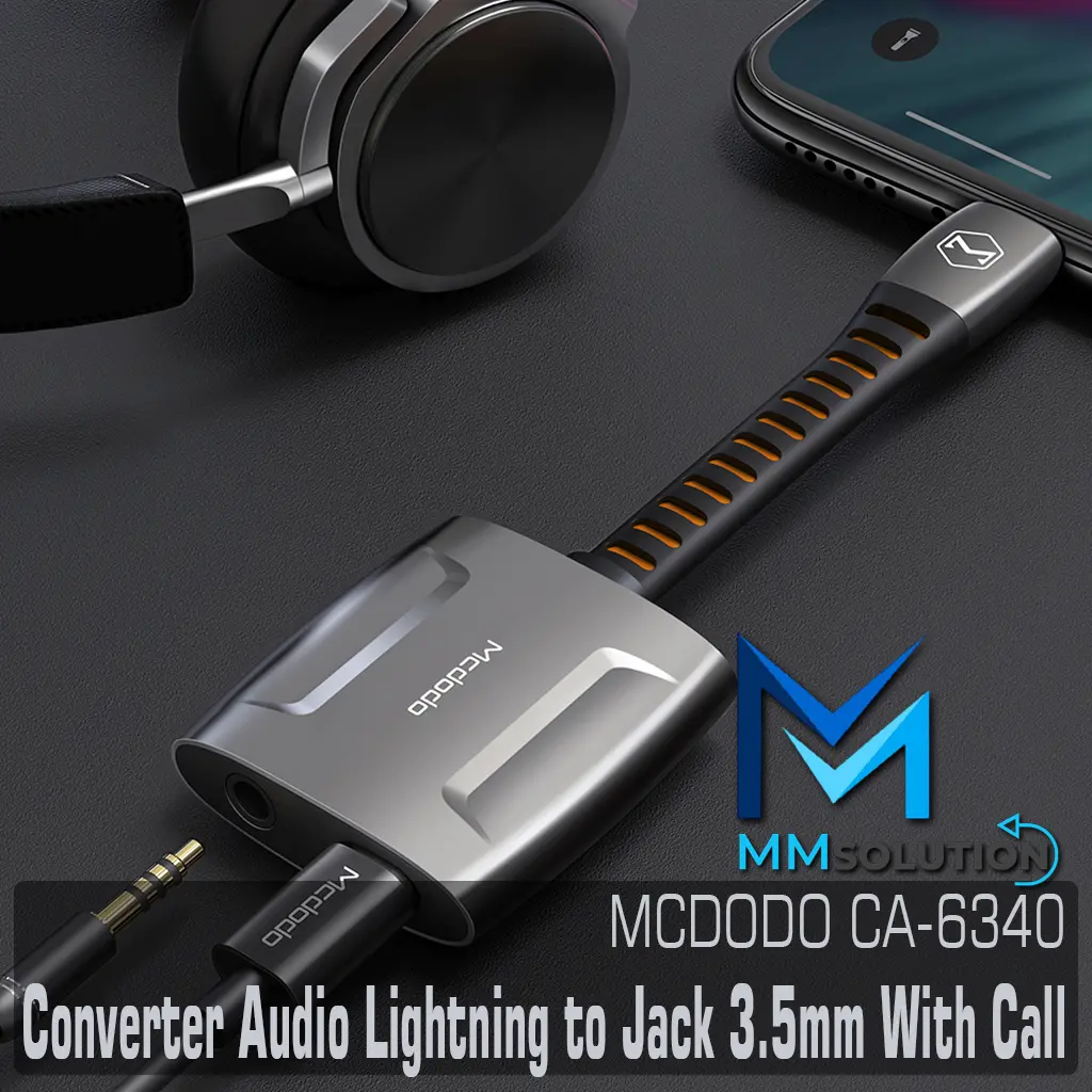 Mcdodo Splitter / Adapter Audio Converter iPhone Jack 3.5mm with Call