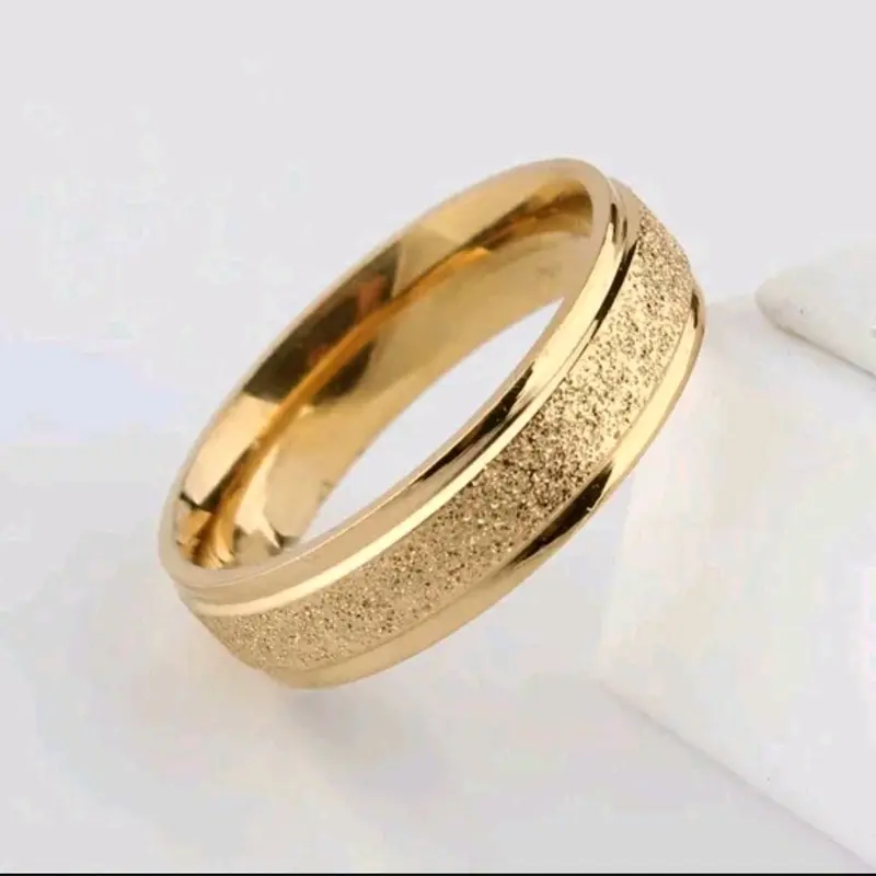 Cincin Pasir Terbuat dari koin anti luntur Anti karat,perhiasan berlapis emas 24 K gold perhiasan 2