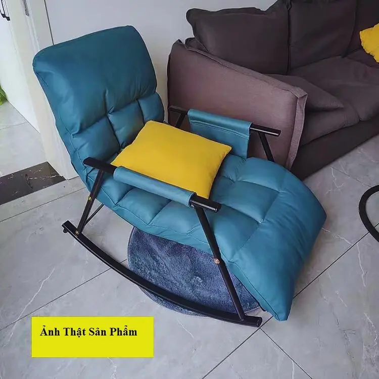 [Tặng Gối Hoa] Ghế bập bênh Thư giãn ghế đọc sách đủ màu 5