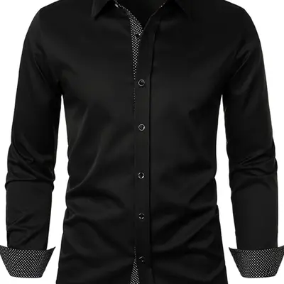 Selected Camisas Negras Hombres TikTok Shop