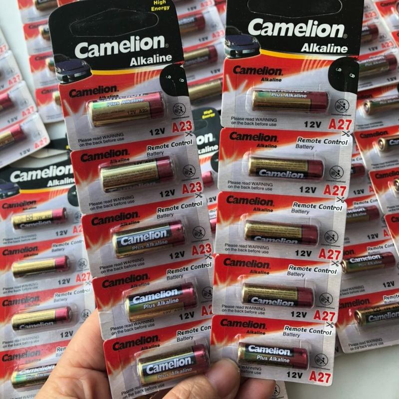 VỈ 5 Viên Pin A23 A27 Alkaline Camelion Chính Hãng 12V Thay khiển Cửa Cuốn , Pin Chuông Cửa