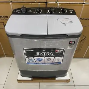 MESIN CUCI SANKEN 8 KG 2 TABUNG - X TOR LOW WATT - GARANSI RESMI - TW8600/8 KG