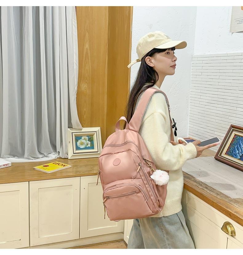 Product Introduction of Ba Lô Đơn Giản, Thời Trang Mới Mùa Thu 2024, Dành Cho Sinh Viên Đại Học Nữ, Phong Cách Mori, Cặp Sách Trong Khuôn Viên Trường Nhật Bản, Ba Lô Sức Chứa Lớn 18