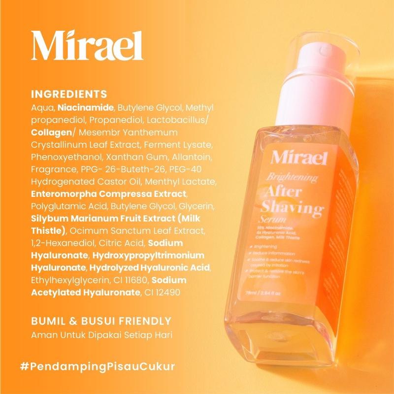 Mirael Brightening After Shaving Serum Mencerahkan Setelah Cukur 78 ML 3