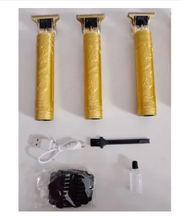 Alat Cukur Rambut Elektrik, Cukur Jenggot,Hair Clipper Trimmer, USB Rechargeable Razor,Penata Untuk Pria Portable mini Bentuk Naga EMAS GOLD  HITAM FREE Sisir SASAK  + OIL !! SUPER TAJAM  Mesin Kumis 3