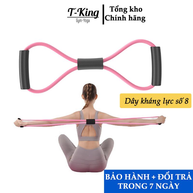 Dây Kéo Tập Gym  Cao Su , Dây Đàn Hồi Tập Tay Vai Dây Kháng Lực Tập Gym Hình Số 8 Dành Cho Nam Nữ Vietnam Multicoloured