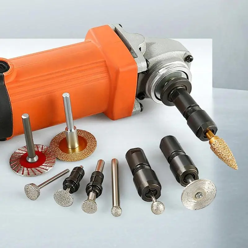 Angle Grinding Tool Modified Adapter, Straight Grinding Tool Chuck, Power Tool Accessories for 100-type Angle Grinding Tool M10 Thread Grinding, Polishing, Cutting