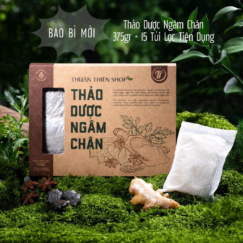  THẢO DƯỢC NGÂM CHÂN Thuận Thiên hộp 375gr -15 túi lọc tiện dụng 