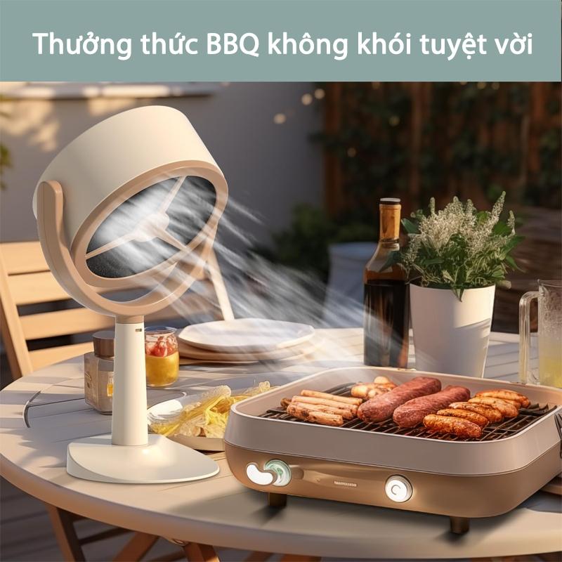 Product Introduction of [Trả tiền khi giao hàng] VNNETLAN máy hút mùi，Máy Hút Khói Để Bàn Pin 1000W, 4000mAh Máy hút khói 13