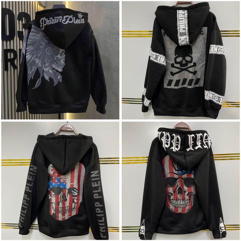 Áo Hoodie kim tuyến P P , mũ 2 lớp , mẫu nam nữ , in kim tuyến 2 mặt Menswear Dài Tay Tay Dài Có Túi Nhung