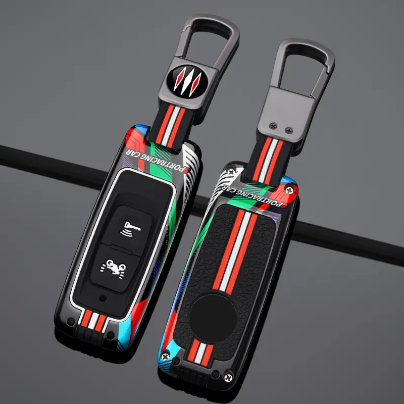 Motorcycle Remote Key Cover Shell Fob Key Case with Keychain for Honda ADV 150, PCX 125, Switch ADV, Wrench 350, PCX160, VISION, SH350