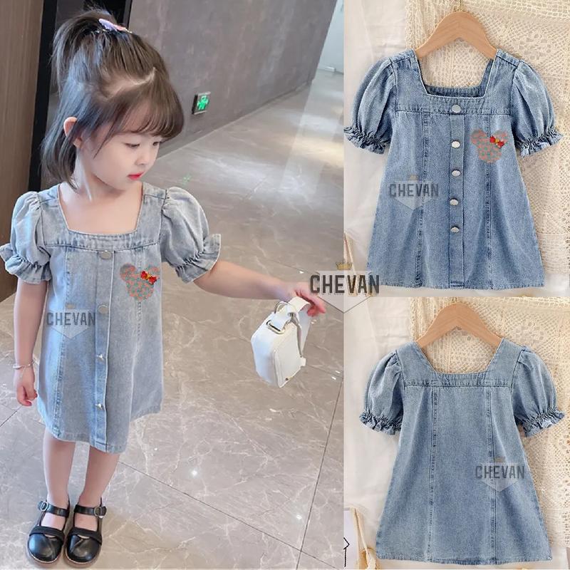 Fanny - Dress Jeans Korea Anak Usia 2- 5 Tahun 1