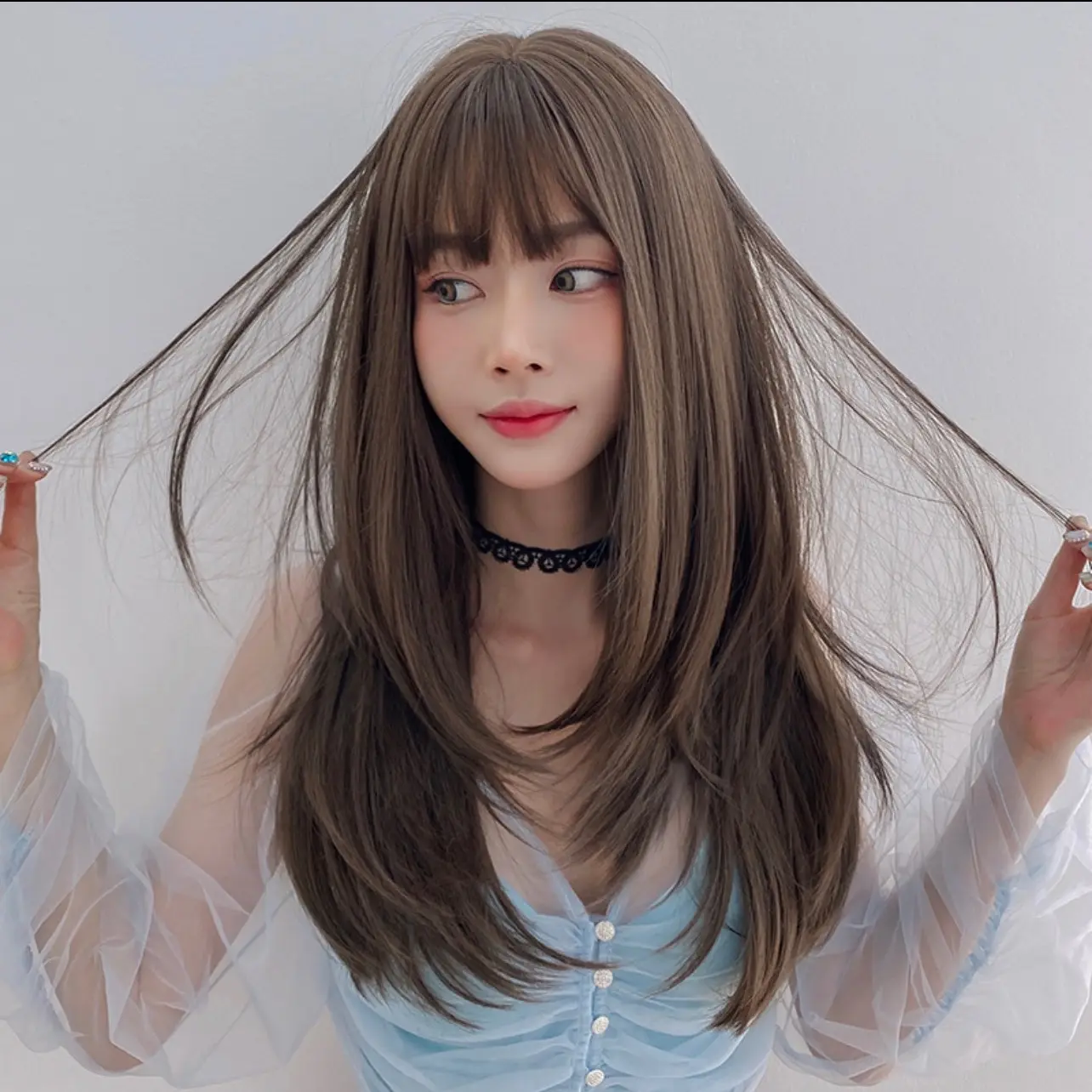 Rambut palsu wig korea layer blow C8292