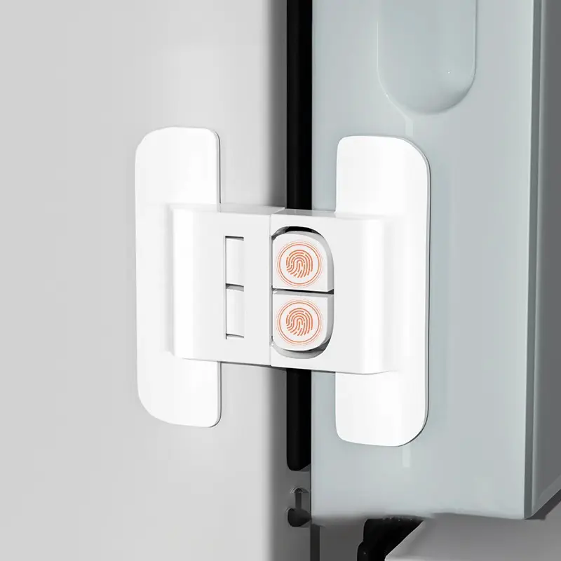 Khóa tủ lạnh cho bảo vệ an ninh trẻ em, 2 cái, Khóa an toàn cho cửa tủ Đồ Nội Thất gia đình, Khóa tủ khóa bình nước chống mở 2