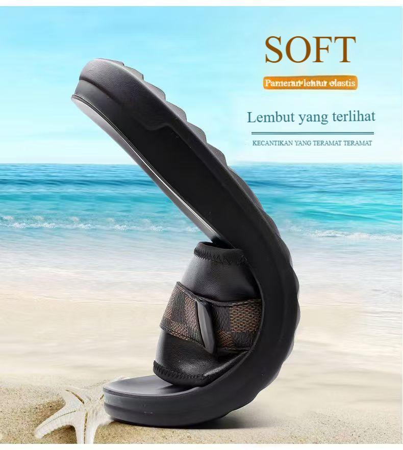 KANGN Sandal Pria Kulit Asli Model Terbaru - Sandal Jepit Premium 2-in-1 untuk Outdoor & Pantai, Desain Trendi Gagah dengan Sol Empuk Anti Slip KANGN Sandal Pria Kulit Asli Model Terbaru - Sandal Jepit Premium 2-in-1 untuk Outdoor & Pantai, Desain Trendi Gagah dengan Sol Empuk Anti Slip
