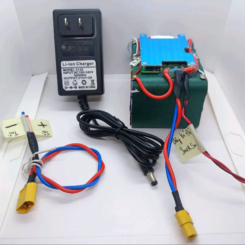 Khối Pin 5S3P 18V/21V hàn sẵn dây 6