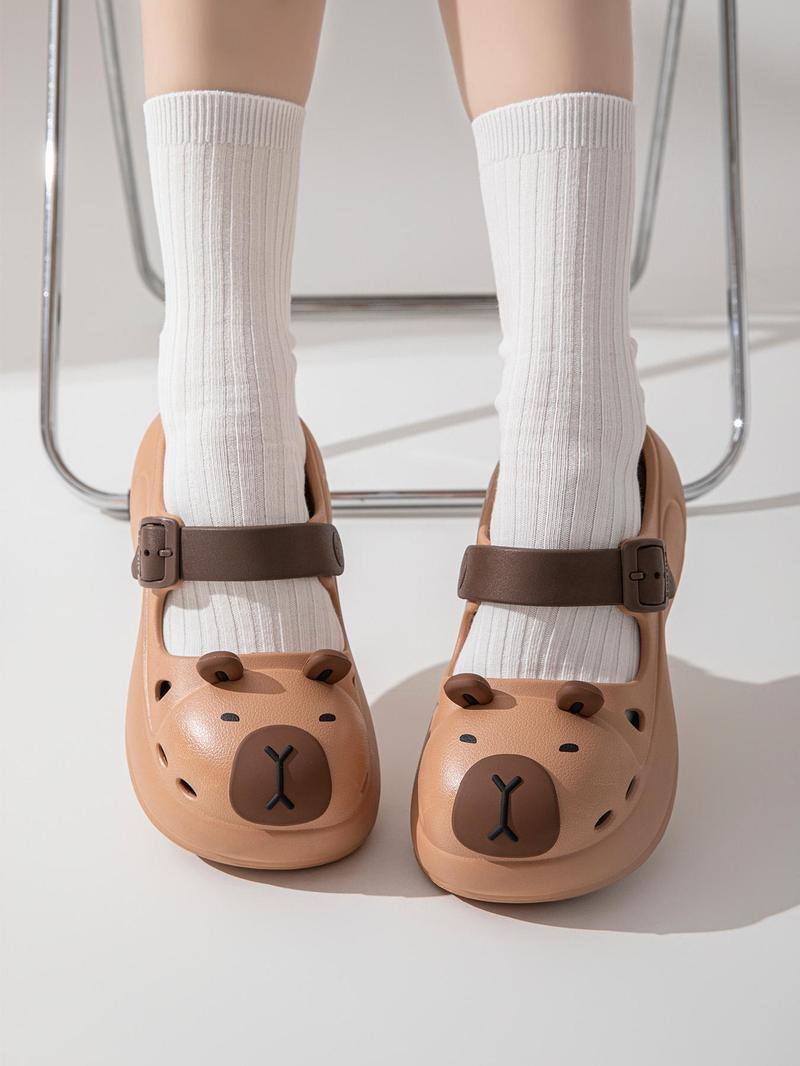 Product Introduction of Women's Cute Cartoon Design Slides, Casual Comfortable Home Slippers, Thick Sole Non-slip Slippers for Indoor & Outdoor Wear, Girl 8