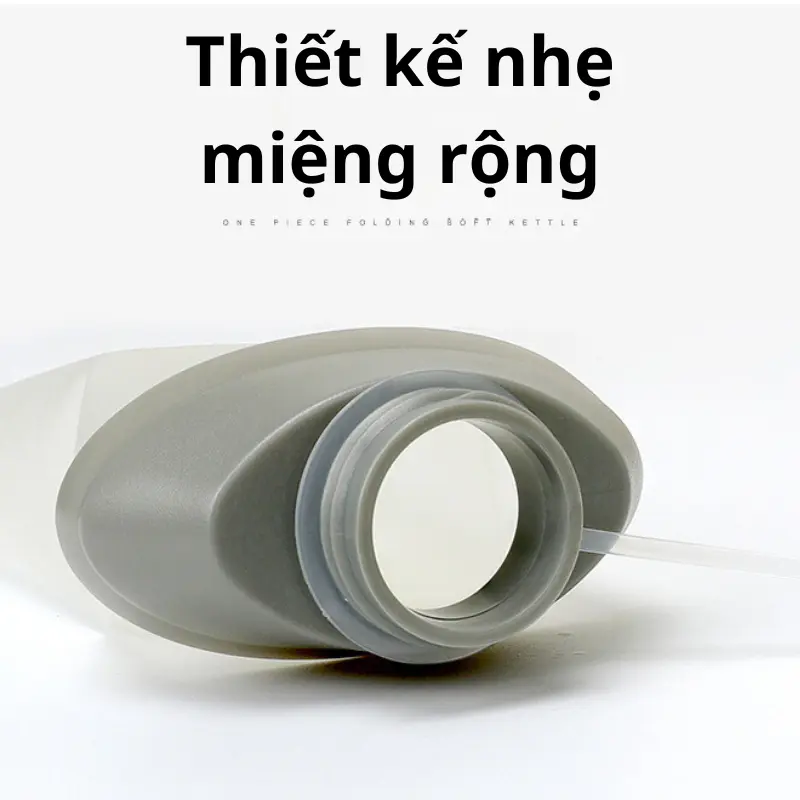 Bình đựng nước mềm INOXTO, bình đựng nước thể thao chạy bộ, chạy trail, leo núi không mùi nhựa, an toàn, tiện lợi Sport Tim 6