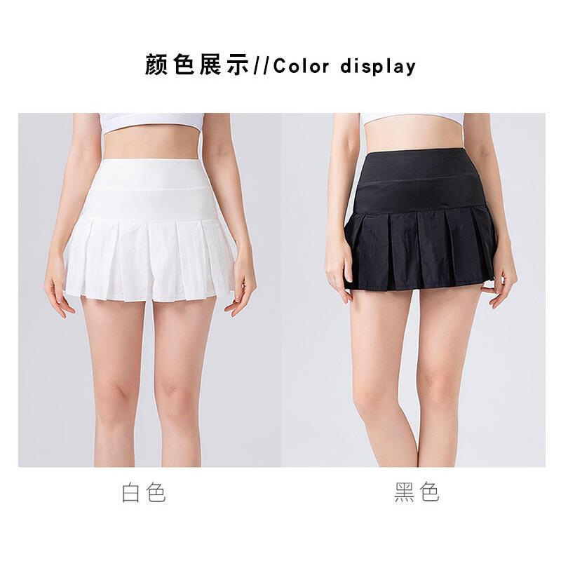 Product Introduction of Women's spring and summer running sports short cross sexy pleated tennis fitness skirt, half skirt 6