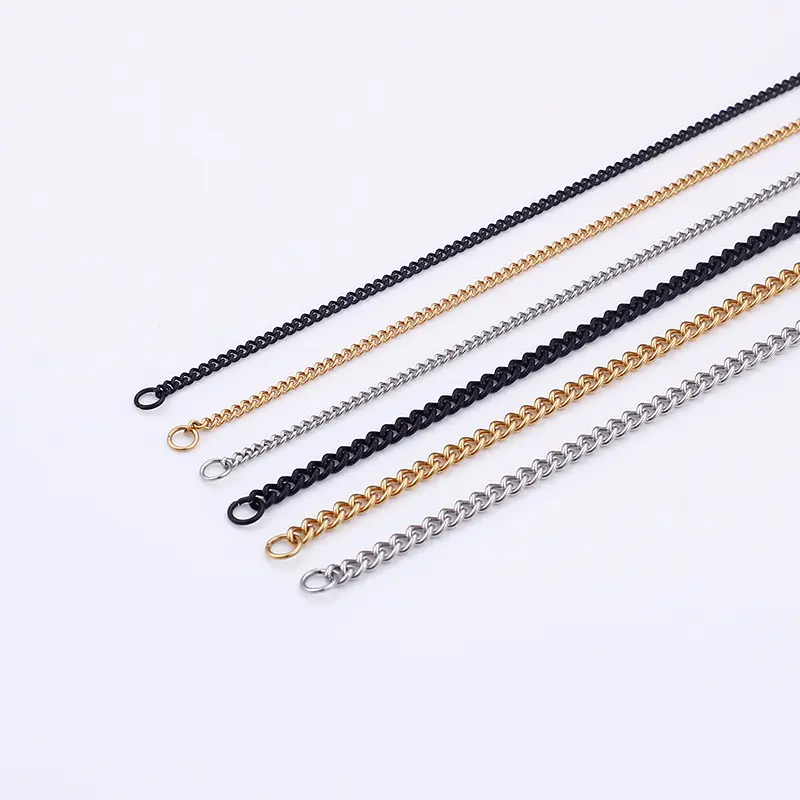 Personality new necklace men's jewelry tail chain extended chain titanium fashion jewelry