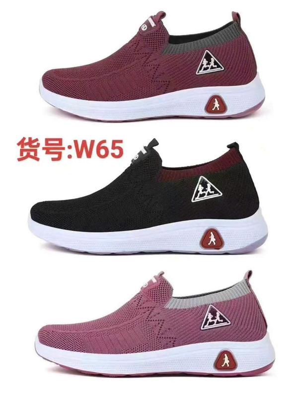 Giày lười nữ cổ chun co giãn,  đế kếp chống trơn trượt, êm chân thoáng khí Sneaker Shoes Women 4