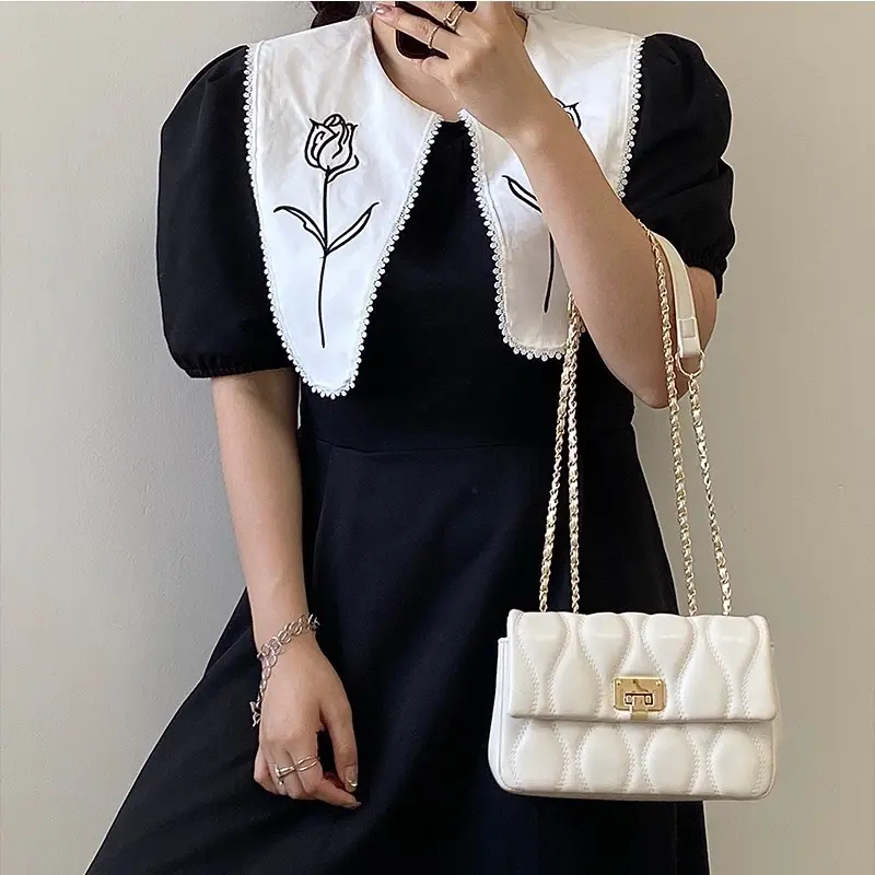 túi lượn sóng khoá gập size 20 basic dễ phối đồ phong cách hàn quốc Bag Nữ