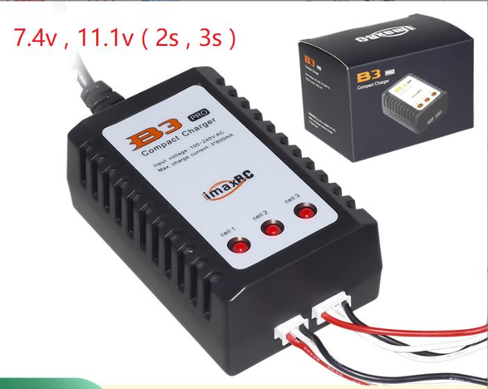 Sạc B3 Mini Pro 7.4v 800Ma 11.1v 2s 3s Sạc Pin Máy bay điều khiển Flycam Xe điều khiển từ xa