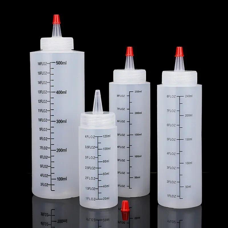 Product Introduction of Sauce Squeeze Bottle Plastic Pointed Salah Dressing Condiment Squeeze Bottles with Red Lid Mustard Dispensers Kitchen Supply 20
