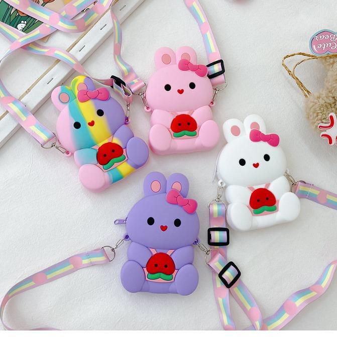   CHỌN MẪU Túi Đeo Chéo Vai Silicon Dễ Thương Cho Bé Gái Và Các Bạn Nữ Tuổi Teen-Túi đeo chéo cho bé Túi đeo vai cho bé đi chơi du lịch lì xì tiện lợi..i Voi Balo 